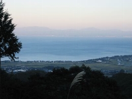 コテージあたりからの琵琶湖の眺め